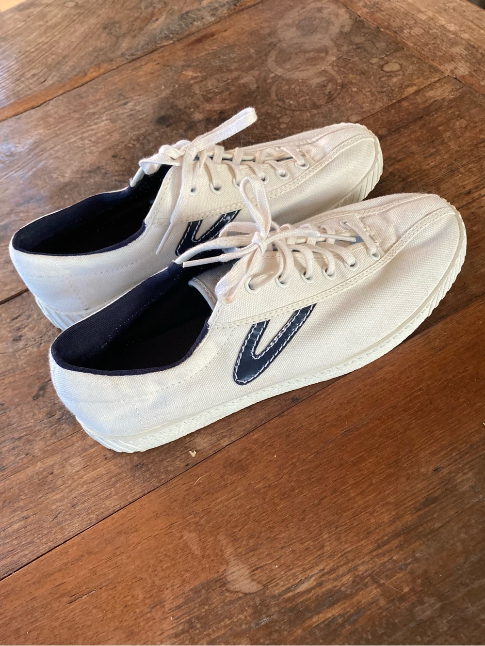 Tretorn | Nylite Canvas Sneakers with Navy Gullwing.